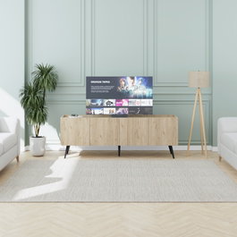 Hanah Home Tvc-740-Ff-1 Soporte de TV de Roble